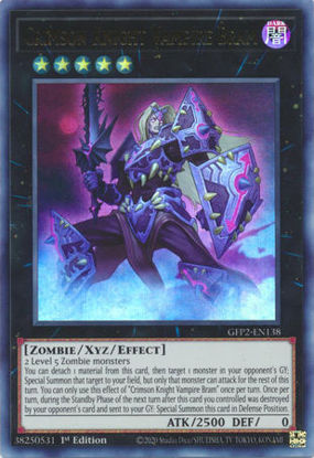 Crimson Knight Vampire Bram - GFP2-EN138 - Ultra Rare 1st Edition