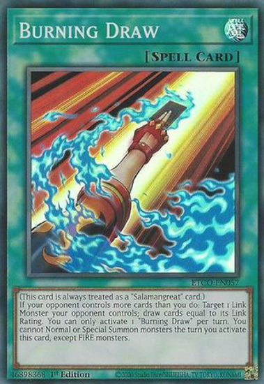 Burning Draw - ETCO-EN057 - Super Rare 1st Edition