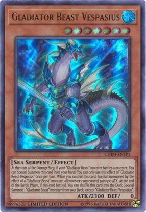 Gladiator Beast Vespasius - CHIM-ENSP1 - Ultra Rare Limited Edition