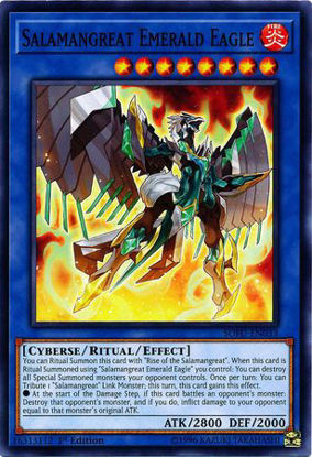 Salamangreat Emerald Eagle - SOFU-EN033 - Common 1st Edition