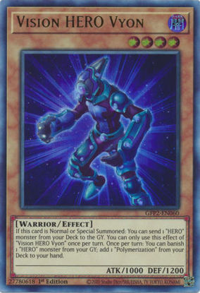 Vision HERO Vyon - GFP2-EN060 - Ultra Rare 1st Edition