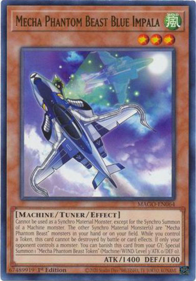 Mecha Phantom Beast Blue Impala - MAGO-EN064 - Rare 1st Edition