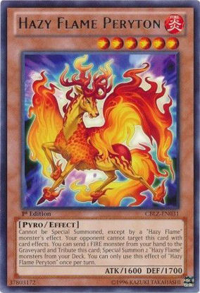 Hazy Flame Peryton - CBLZ-EN031 - Rare 1st Edition