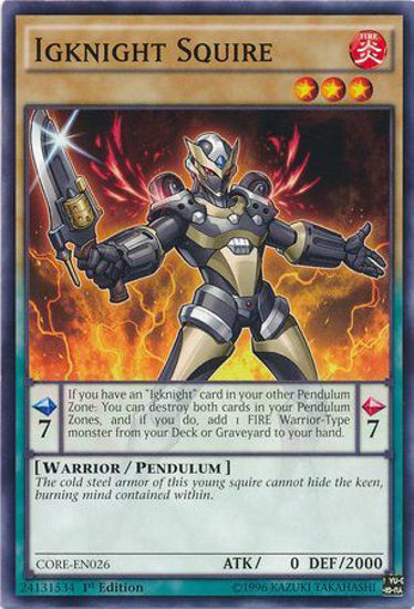 Igknight Squire - CORE-EN026 - Common 1st Edition