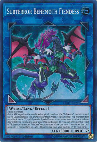 Subterror Behemoth Fiendess - CIBR-EN098 - Super Rare 1st Edition