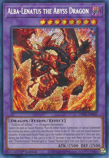 Alba-Lenatus the Abyss Dragon - DIFO-EN035 - Starlight Rare 1st Edition