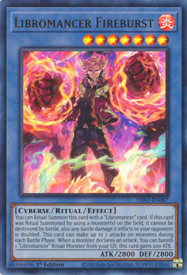 Libromancer Fireburst - DIFO-EN087 - Ultra Rare 1st Edition