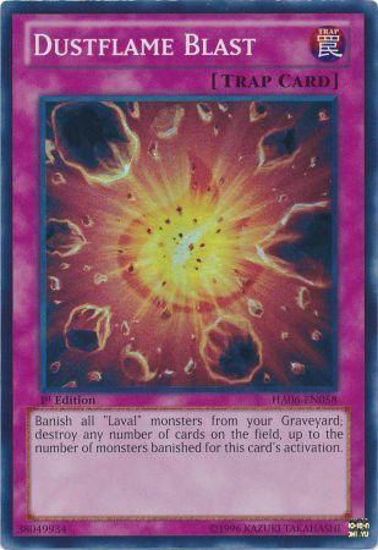 Dustflame Blast - HA06-EN058 - Super Rare 1st Edition