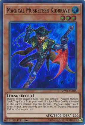 Magical Musketeer Kidbrave - SPWA-EN018 - Super Rare 1st Edition