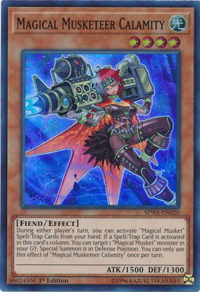 Magical Musketeer Calamity - SPWA-EN020 - Super Rare 1st Edition