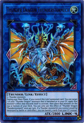 Thunder Dragon Thunderstormech - DUPO-EN030 - Ultra Rare 1st Edition