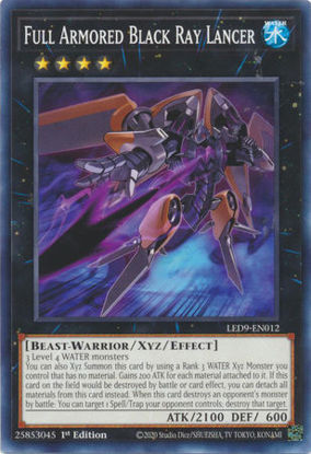 Full Armored Black Ray Lancer - LED9-EN012 - Common 1st Edition