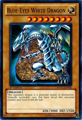 Blue-Eyes White Dragon - SDDC-EN004 - Common 1st Edition