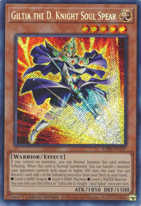 Giltia the D. Knight - Soul Spear - LDS3-EN137 - Secret Rare 1st Edition