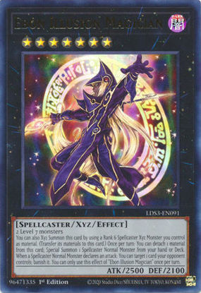 Ebon Illusion Magician - LDS3-EN091 - Ultra Rare 1st Edition