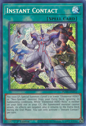 Instant Contact - POTE-EN052 - Secret Rare 1st Edition