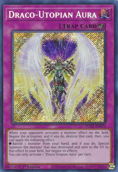 Draco-Utopian Aura - POTE-EN079 - Secret Rare 1st Edition