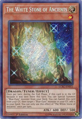 The White Stone of Ancients - LCKC-EN011 - Secret Rare 1st Edition