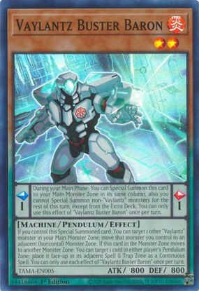 Vaylantz Buster Baron - TAMA-EN005 - Super Rare 1st Edition