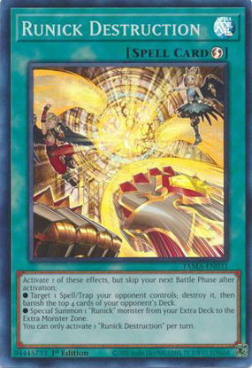 Runick Destruction - TAMA-EN031 - Super Rare 1st Edition