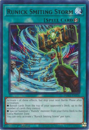 Runick Smiting Storm - TAMA-EN036 - Rare 1st Edition