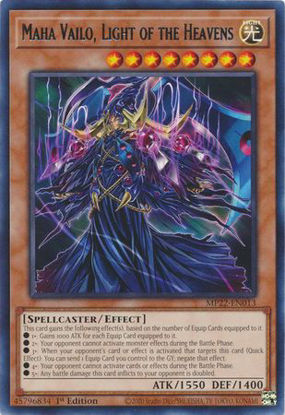 Maha Vailo, Light of the Heavens - MP22-EN013 - Rare 1st Edition