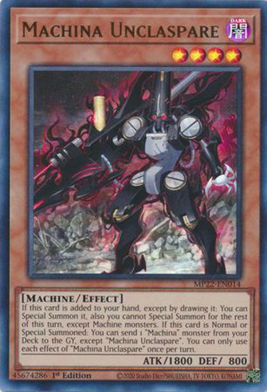 Machina Unclaspare - MP22-EN014 - Ultra Rare 1st Edition