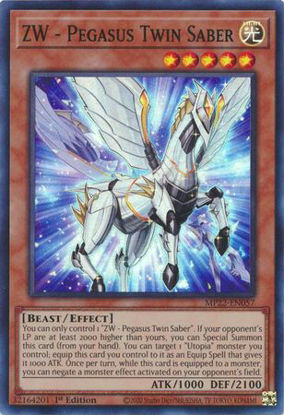 ZW - Pegasus Twin Saber - MP22-EN057 - Super Rare 1st Edition