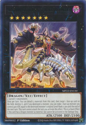 Voloferniges, the Darkest Dragon Doomrider - MP22-EN150 - Rare 1st Edition