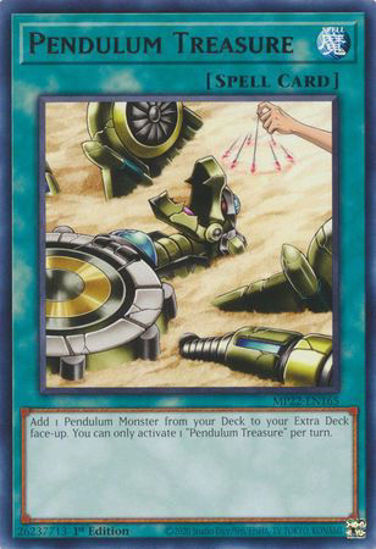 Pendulum Treasure - MP22-EN165 - Rare 1st Edition