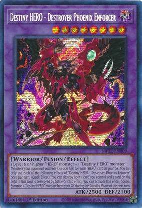 Destiny HERO - Destroyer Phoenix Enforcer - MP22-EN209 - Prismatic Secret Rare 1st Edition