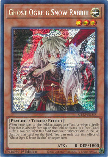 Ghost Ogre & Snow Rabbit - MP22-EN255 - Prismatic Secret Rare 1st Edition