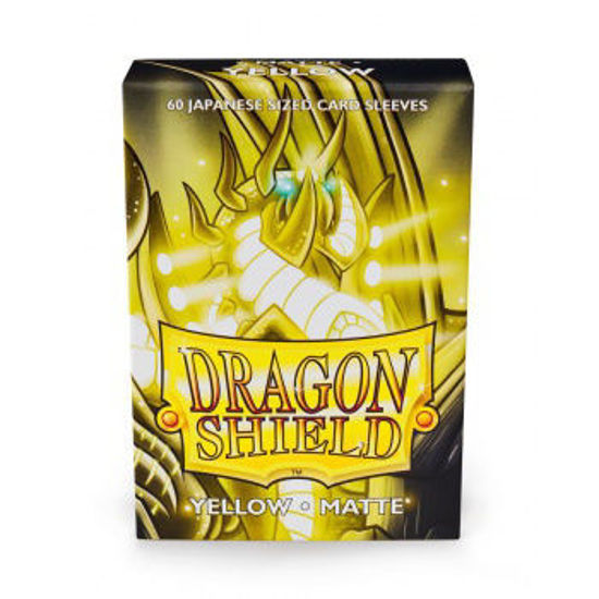 Dragon Shield Small Sleeves - Japanese Matte Yellow (60 Sleeves)