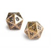 Heavy Metal D20 Dice Set Antique Bronze