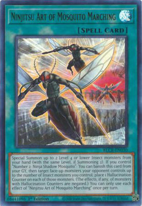 Ninjitsu Art of Mosquito Marching - BLCR-EN030 - Ultra Rare 1st Edition