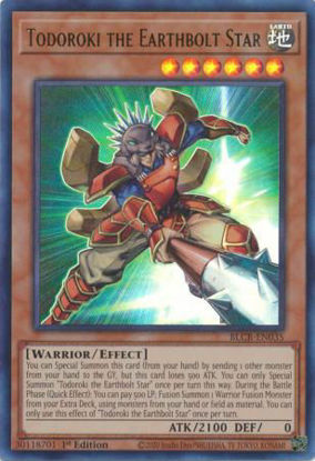 Todoroki the Earthbolt Star - BLCR-EN035 - Ultra Rare 1st Edition