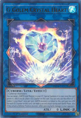 G Golem Crystal Heart - BLCR-EN042 - Ultra Rare 1st Edition