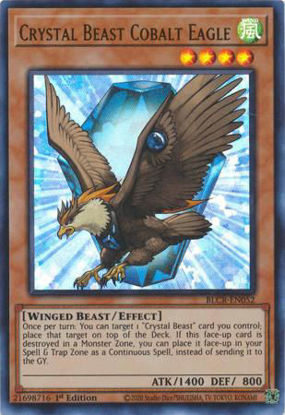 Crystal Beast Cobalt Eagle - BLCR-EN052 - Ultra Rare 1st Edition