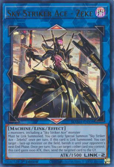 Sky Striker Ace - Zeke - MAMA-EN008 - Ultra Rare 1st Edition