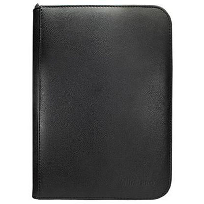 UP - Vivid 4-Pocket Zippered PRO-Binder: Black