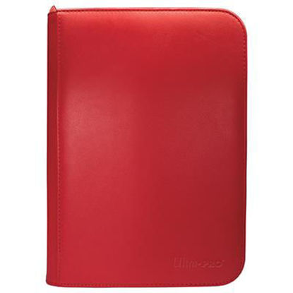 UP - Vivid 4-Pocket Zippered PRO-Binder: Red