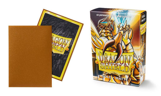 Dragon Shield Small Sleeves - Japanese Matte Gold (60 Sleeves)