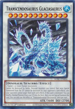 Transcendosaurus Glaciasaurus - WISU-EN004 - Rare 1st Edition