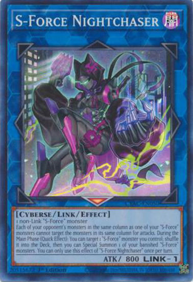 S-Force Nightchaser - CYAC-EN050 - Super Rare 1st Edition