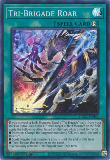 Tri-Brigade Roar - CYAC-EN053 - Super Rare 1st Edition