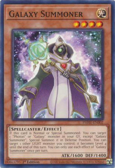 Galaxy Summoner - PHHY-EN002 - Common 1st Edition