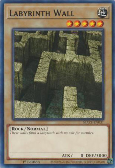 Labyrinth Wall - MAZE-EN031 - Rare 1st Edition