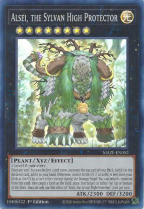 Alsei, the Sylvan High Protector - MAZE-EN052 - Super Rare 1st Edition