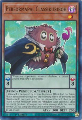 Performapal Classikuriboh - BLMR-EN031 - Ultra Rare 1st Edition