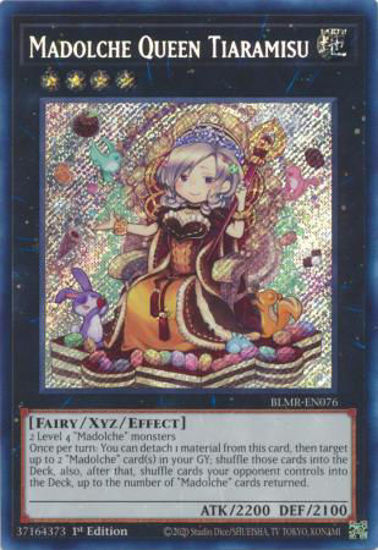 Madolche Queen Tiaramisu - BLMR-EN076 - Secret Rare 1st Edition